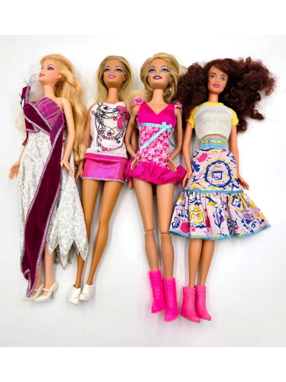 Barbie Doll Lot 2000s Holiday Babysitter 4 Dolls Mattel Read